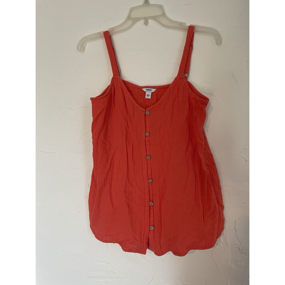 Sonoma Lifestyle salmon pink tank top sz s